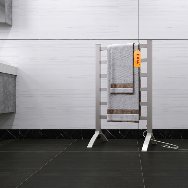 EVIA EV-120-2 Bathroom Accessories Floor Standing Heated Towel Rail